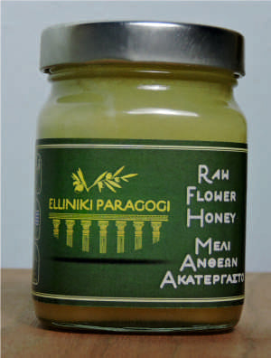 Μέλι ακατέργαστο Ορεινών Ανθέων 260γρ. (Κωδ.: EHO-0010)